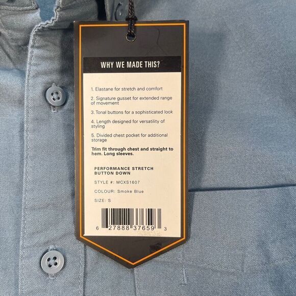 Du/er Blue Green Performance Stretch Button Down Shirt Set of 2 Size Small NWT - Picture 4 of 12